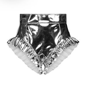 CHAR Workroom High Cut Shorts in Silver